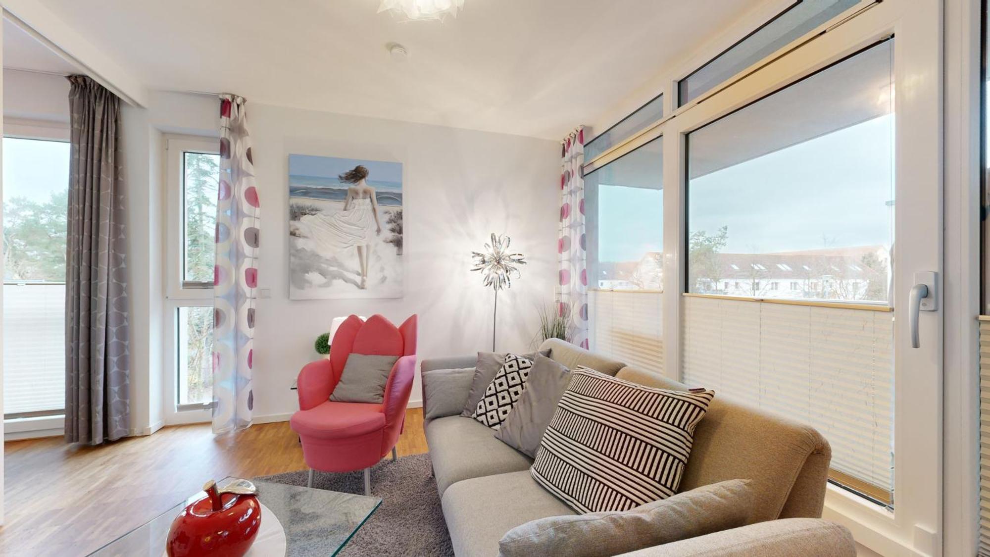 Duenenresort In Binz, Strandnahe Und Moderne Fewos Mit Balkon, Teilweise Mit Meerblick, Экстерьер фото